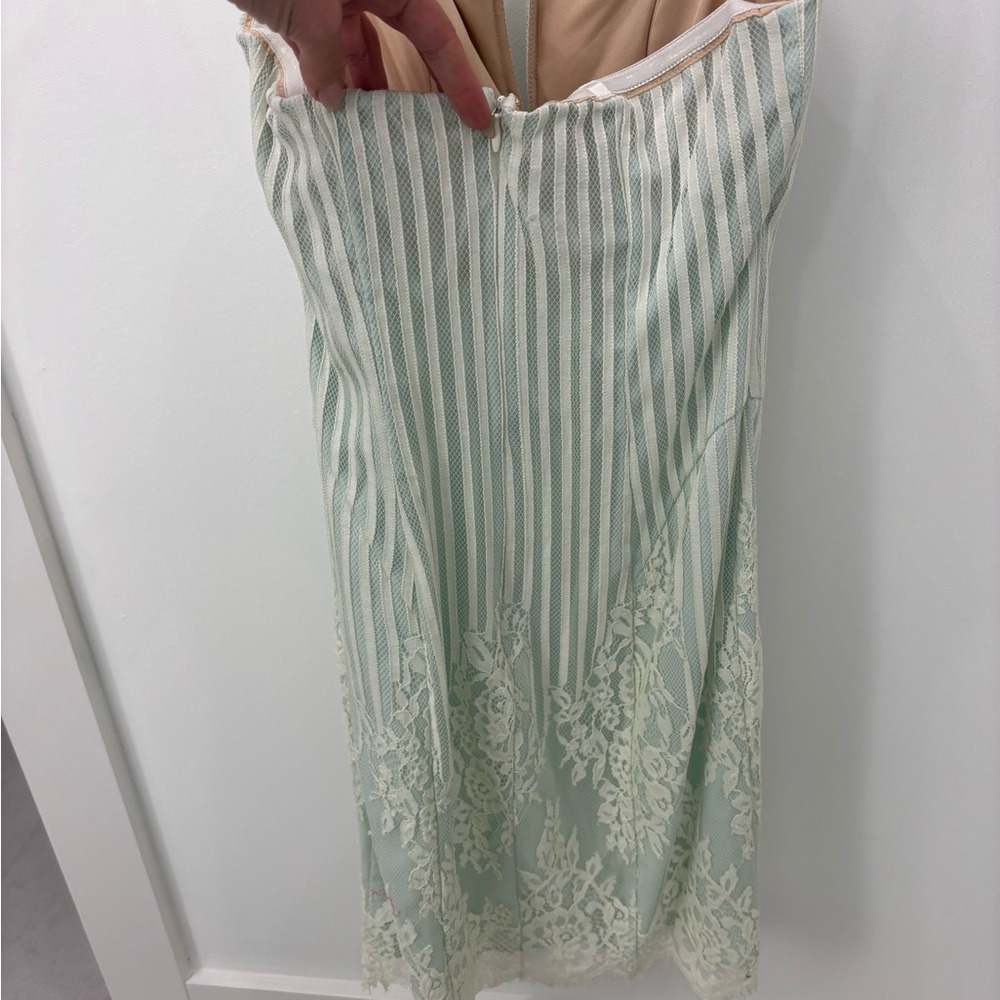 Guess Beige Strapless Dress - Picture 2 of 3